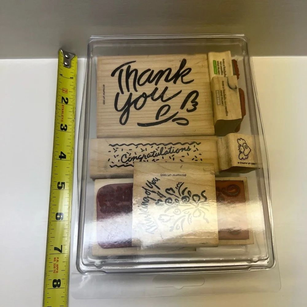 8 Ink Stamps for making Cards, etc